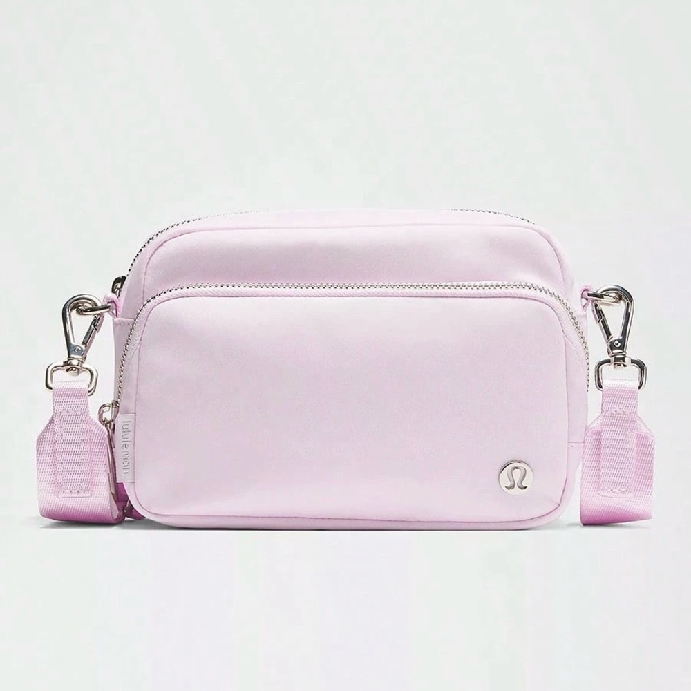 lululemon  Everywhere Crossbody Lavender silver hardware Bag